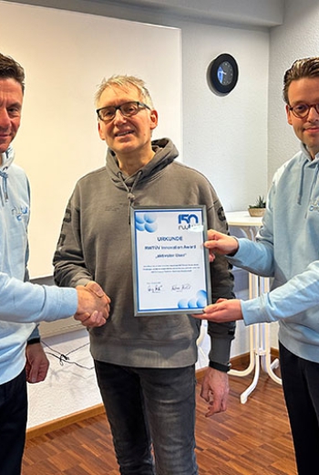 Dirk Wloch hat einen Community-Preis beim „RWTÜV Innovation Award“ gewonnen